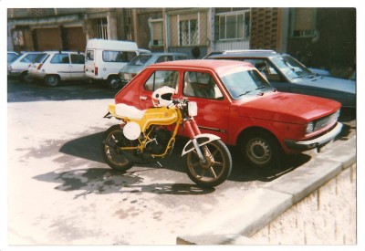 Mi montesa enduro .....pasada a carretera...con cilindro capra......