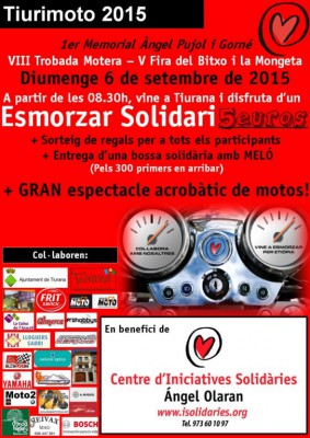 TROBADA MOTERA A TIURANA 6 DE SETEMBRE DE 2015 A PARTIR DE LES 08.30H