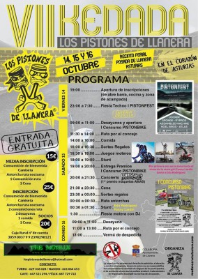 Cartel con programa de la VII KEDADA LOS PISTONES DE LLANERA.jpg