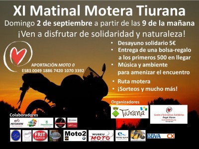 Domingo 2 de septiembre a partir de las 9 de la mañana en Tiurana (Lleida).