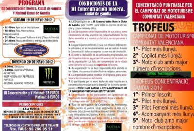 PROGRAMA, PRECIOS, CONDICIONES Y PROGRAMA DE LA V MATINAL Y III CONCENTRACION MOTERA GANDIA 2012.jpg