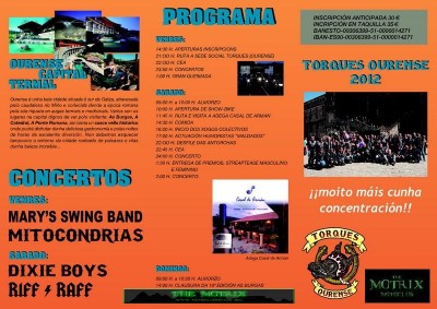 Programa, precio y numero de cuenta de la  X CONCENTRACION MOTORISTA INTERNACIONAL AS BURGAS.jpg