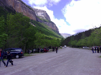 Parking del valle de Ordesa