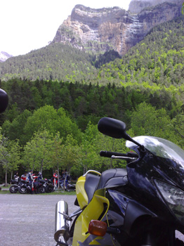 Otra vista del parking del valle de Ordesa